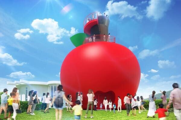 世界最大のりんご型展望シアター「HELLO KITTY APPLE HOUSE」オープン記念 『ハローキティ りんごプラン』本日より予約開始！