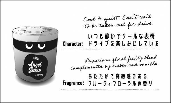 フレグランスの妖精が容器からひょっこりのぞく可愛い芳香剤が登場！