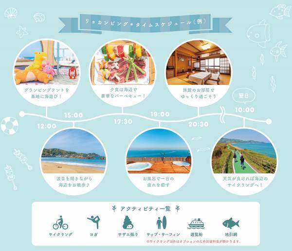 旅館でグランピング！【福岡県・岡垣町】にて「リョカンピング」を11/27まで提供　秋を満喫できるアクティビティが満載