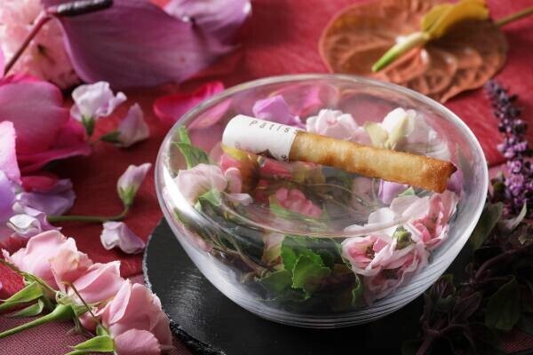 桜の開花シーズンに楽しむアーティスティックなイノベーティブフレンチが登場『TAKUMI鉄板焼フレンチコース～青森×愛知～』