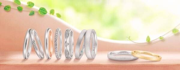 結婚指輪に新しいテクスチャーが登場 『アルミナ』『ダイヤモンドバー』『ラフライン』など合計7種類に