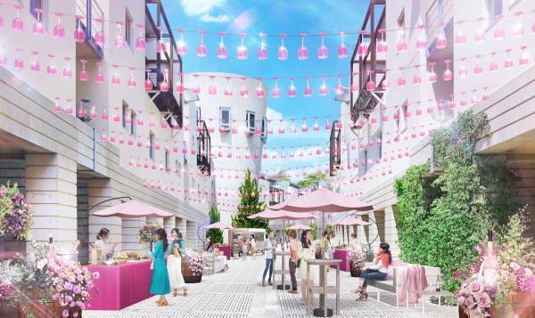 【リゾナーレ八ヶ岳】ロゼ色に彩られた街並みで10種のロゼワインが楽しめる「八ヶ岳ロゼタウン」開催｜期間：2022年3月19日～4月24日