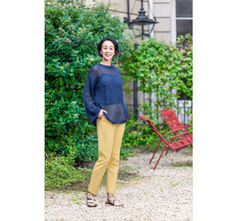 FOOT GALLERY×中村江里子　フリーアナウンサー中村江里子さんとコラボしたストレッチパンツ新発売