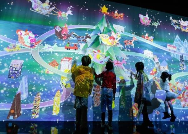 【北海道 東川町】チームラボ お絵かきクリスマス&amp;ペーパークラフトを、東川町文化ギャラリーにて開催。
