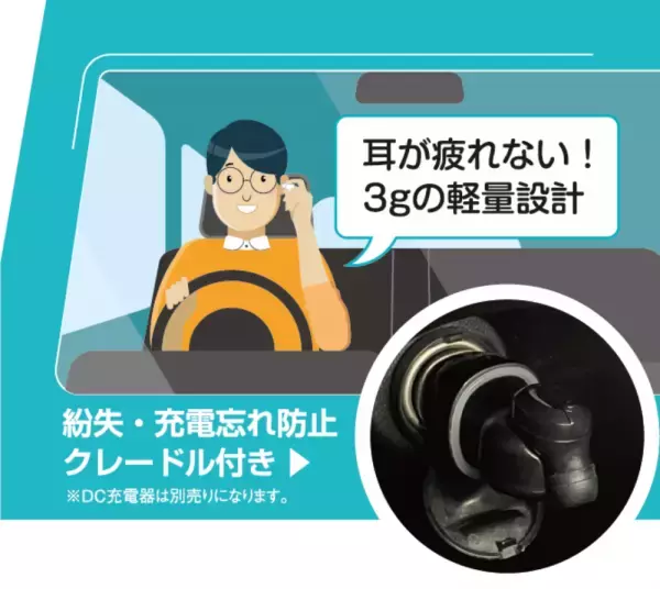 片耳イヤホンが意外と便利って知っていましたか？クレードル片耳イヤホン発売中！