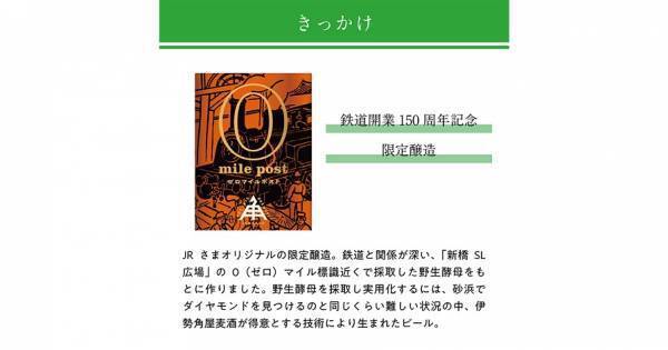 【三重県・ISEKADO】鉄道開設150周年記念　特別醸造ビール『0 mile post』新発売　10月4日（火）