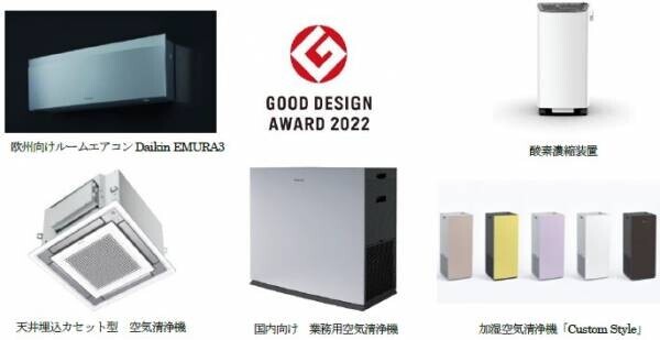 空気清浄機やエアコンなど5製品が「2022年度グッドデザイン賞」を受賞