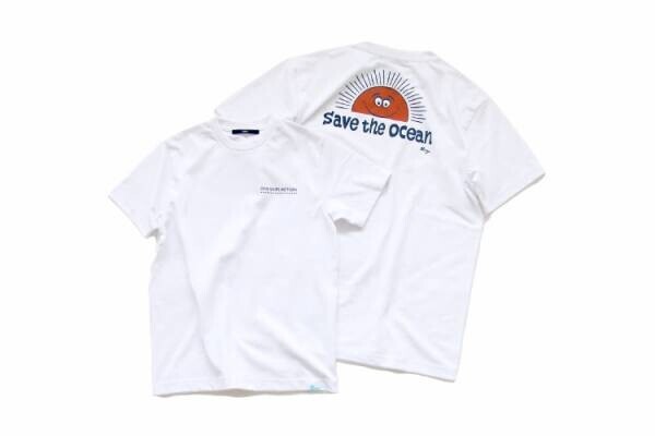 株式会社シップスはRyu Ambeデザインの「SHIPS Beach Clean Action」サステナブルTシャツを発売します