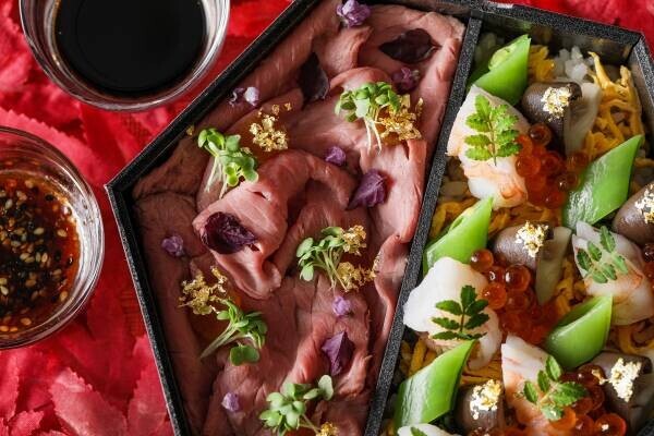 【名古屋】紅葉狩りをイメージした『Hotel Chef’s Bento “天使海老と京丹波大黒しめじのちらし寿司＆ローストビーフ”』販売