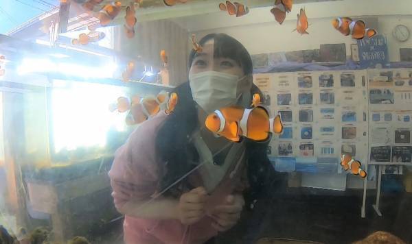 【STU48】人気コンビ・マテンロウも感激！そらは＆舞Ｑが㊙水族館に潜入！