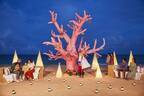【リゾナーレ小浜島】全長約6メートルのサンゴ型クリスマスツリーがビーチを彩る「南の島のサンゴクリスマス」開催 ～サンゴを使用して焙煎されたちんすこうやカクテルを提供～｜期間：2022年12月1日～25日