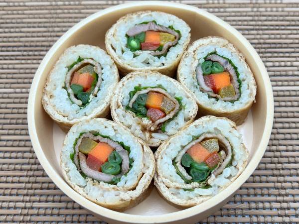 【初出店！有明ガーデン】高級伊奈利寿司専門店『福寿家』が有明ガーデン初出店！５種類の野菜と豚肉を巻いた肉巻き伊奈利ロールを新発売！