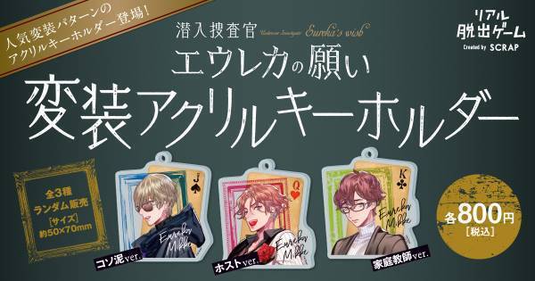 プレイヤー1万人突破を記念して、リアル脱出ゲーム『潜入捜査官エウレカの願い』1章無料公開！