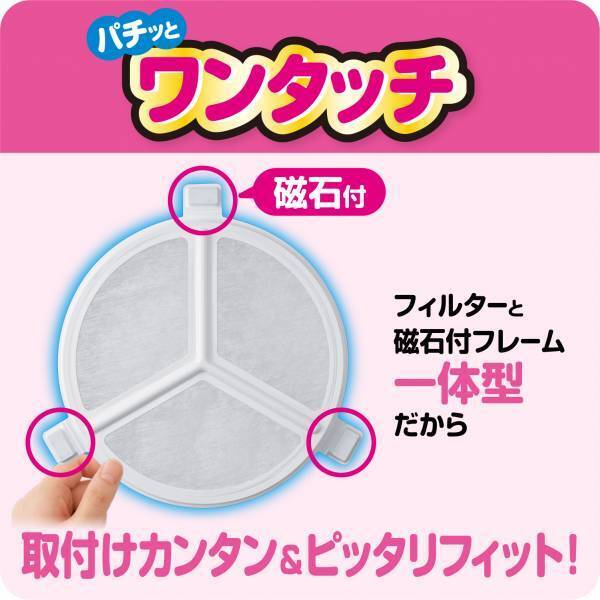 掃除がしにくい換気扇奥のファンを予防掃除！取付け簡単になって 新登場！『ワンタッチシロッコファンカバー』