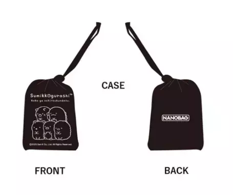 手のひらサイズのエコバッグ「NANOBAG」から「すみっコぐらし」が新登場！　Makuakeにて4月5日より予約販売を開始！