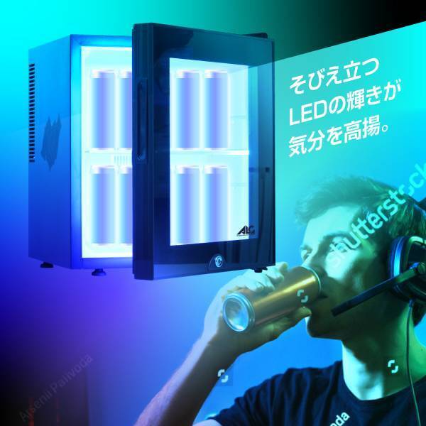 【新商品】全ゲーマー必見！LED内蔵ミニゲーミング冷蔵庫（30L）を7月15日に新発売！！