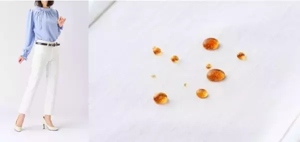 【近畿圏ライフ】“白なのに汚れにくい！？”コーヒーなどの水溶性の汚れを弾く『防汚加工』を施した「婦人　汚れがつきにくいホワイトパンツ」を新発売