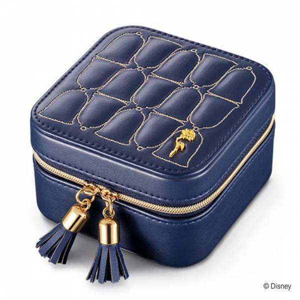 【ミッキー＆ミニー】新色トラベルジュエリーケース ミルクティーカラー12月4日(月)新発売 さりげなくナチュラルなカラーの刺繍、ケイウノオリジナルデザイン