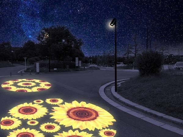 【葛西臨海公園】＜7/14㈮～8/13㈰まで＞大観覧車を背景に約３万本のひまわりをライトアップ！夏の葛西臨海公園で「花と光のムーブメント」開催。