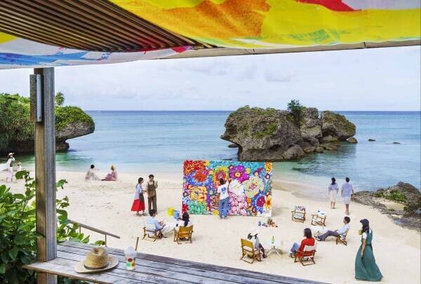 【バンタカフェ】アートで彩られた春の海辺でのんびりくつろぐ 「海辺のアートフェスティバル」開催 ～ビーチでのライブペイントを間近に楽しむカフェスペースが登場～｜期間：2023年3月25日～5月7日