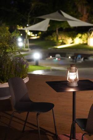 【ロッジ舞洲】竹灯り作家の桧垣さんご夫婦が手掛ける竹装飾、冬のガーデンに心温もる灯りを！大阪ベイエリアのホテル・ロッジ舞洲が素敵な冬の過ごし方を演出！