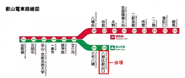 「八瀬えいでん 《駅》 地ビール祭り」を開催します　４年ぶりに復活！「八瀬ビアホーム」