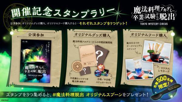 プロジェクションマッピングを駆使したリアル脱出ゲーム Projection Table Game『魔法料理アカデミー卒業試験からの脱出』 オリジナルグッズ&フード販売決定！