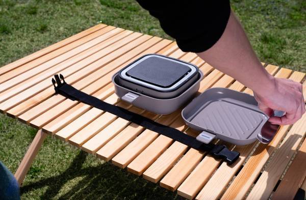 コンパクトに収納できてアウトドアでも便利な電気クッカー SOTOMOスタッキングクッカーをクラウドファンディングにて先行販売