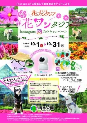 【清水公園】「花ワンタジア」Instagramフォトキャンペーン開催！