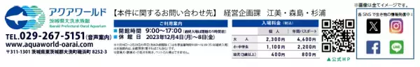 アクアワールド・大洗でクリスマスをテーマにしたイベントがスタート♪ 「クリスマス　アクアワールド 2023」 ２０２３年１１月１８日（土）～１２月２５日（月）