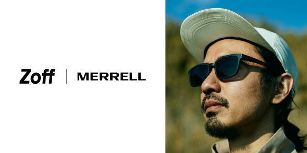 Zoffとアウトドアブランド「MERRELL」が初コラボレーション。 昨夏に話題を呼んだMERRELLの「HYDRO MOC」から着想を得た、 機能的かつサステナブルなサングラスが登場。