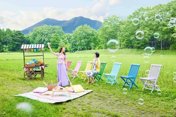 【リゾナーレ那須】那須高原の美しい自然が映える田んぼの畔で楽しむイベント「虹色田んぼピクニック」を開催～虹色グッズでフォトジェニックな写真撮影～｜期間：2023年5月8日〜6月7日
