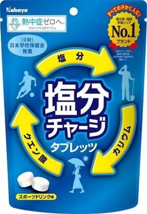 「公益財団法人 日本学校保健会」との取り組みの一環として、「塩分チャージタブレッツ」の無償配布をを実施！