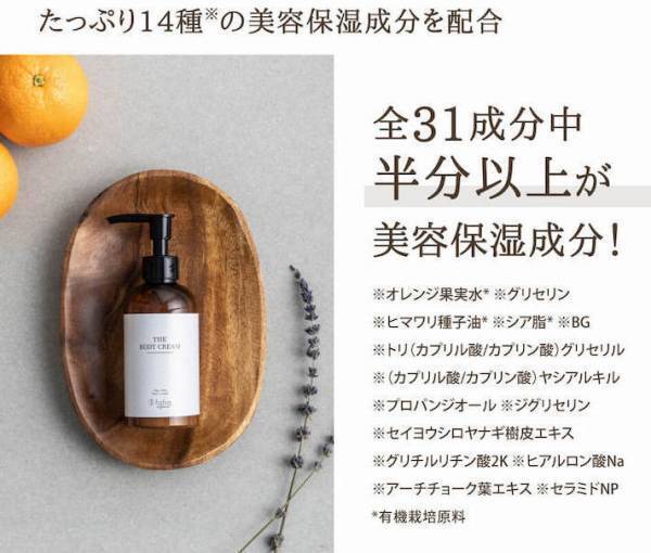 1年中使いやすくリニューアル！『fafraオーガニック ボディクリーム』 7月3日発売