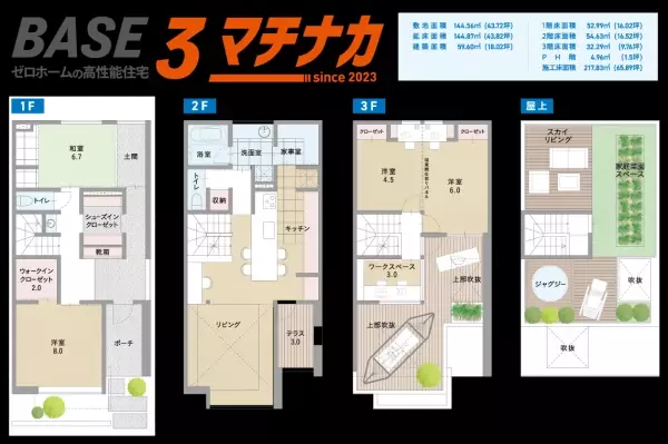 ゼロホームの高性能住宅「BASE3」のモデルハウス第1号が完成！ ゼロホーム｢BASE3(ベースリー)マチナカ」オープン！