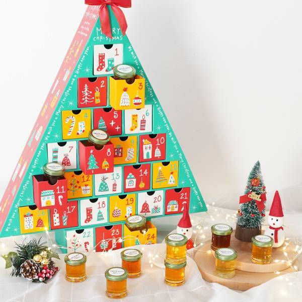 クリスマスまで美味しいカウントダウン 可愛い蜂蜜が詰まったハニーアドベントカレンダーが今年も登場