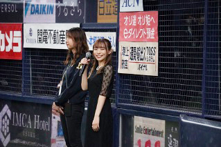 オリックス・バファローズ“勝利の女神”、田畑実和 クライマックスシリーズ初戦で念願の国歌独唱！