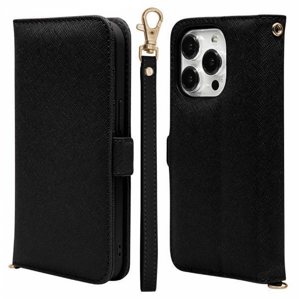 【iPhone 15シリーズ】上品な大人女子向け手帳型ケース「ハンドストラップ」を発売！