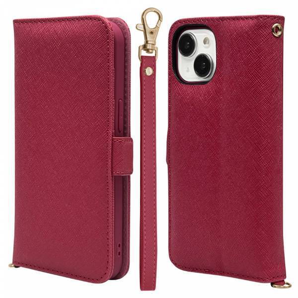 【iPhone 15シリーズ】上品な大人女子向け手帳型ケース「ハンドストラップ」を発売！