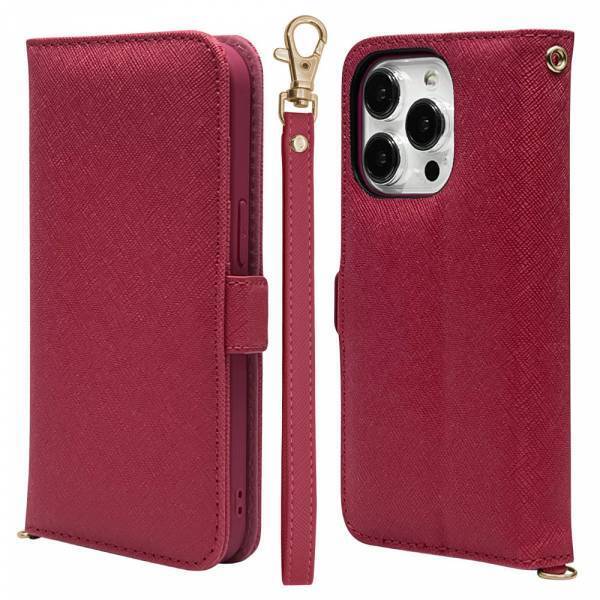 【iPhone 15シリーズ】上品な大人女子向け手帳型ケース「ハンドストラップ」を発売！