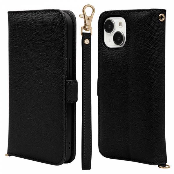 【iPhone 15シリーズ】上品な大人女子向け手帳型ケース「ハンドストラップ」を発売！