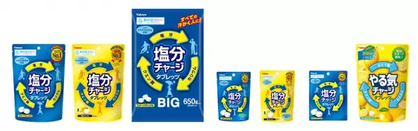 塩分味・塩味市場シェアNo.1ブランド（※）の『塩分チャージタブレッツ』が今年も登場！（※…塩分味・塩味市場（2021年9月～2022年8月）金額シェア（（株）インテージSRI+））