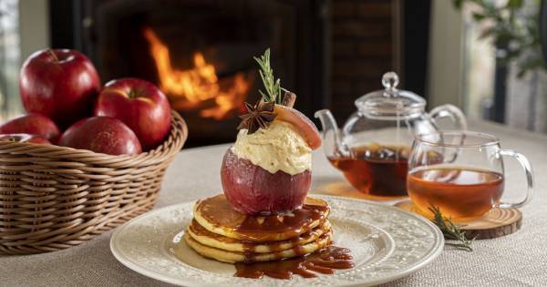 淡路島西海岸「ミエレ・ザ・ガーデン」インスタ映え間違いなし！『とろ～りとろけるりんごのパンケーキ』冬季限定で新登場！