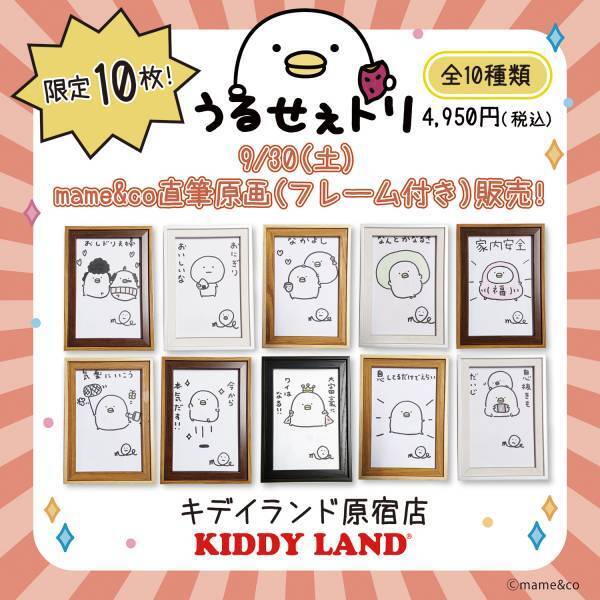 LINEスタンプで人気の「うるせぇトリ」の作者mame&coさんサイン会キデイランド原宿店初開催決定！