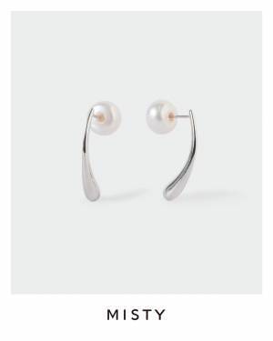 フォルムと普遍的な美しさを追及するジュエリーブランド「MISTY」淡水パールキャッチピアス”インナービューティー”シリーズが新発売