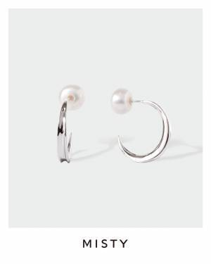 フォルムと普遍的な美しさを追及するジュエリーブランド「MISTY」淡水パールキャッチピアス”インナービューティー”シリーズが新発売