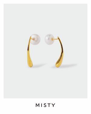 フォルムと普遍的な美しさを追及するジュエリーブランド「MISTY」淡水パールキャッチピアス”インナービューティー”シリーズが新発売