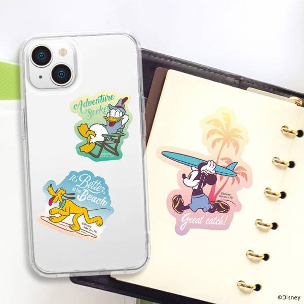 スマートフォンとクリアケースの間に挟んでディズニーキャラクター等を楽しめるステッカー５枚セットを株式会社PGAが11月20日より発売