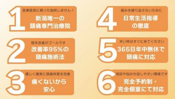 新潟県新潟市JR白新線大形駅から車で11分！偏頭痛、首こり、肩こり、その不調でお悩みの方 ご相談ください◎様々なメディアで紹介されている頭痛専門店『新潟頭痛専門こはく整体院』の情報をFindビューティーに公開