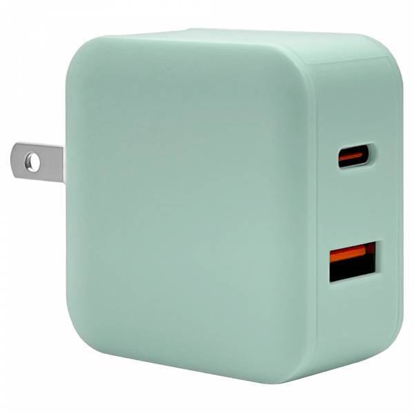 ふんわり優しい淡い色「ソルベカラー」のPD対応2ポート充電器を発売！